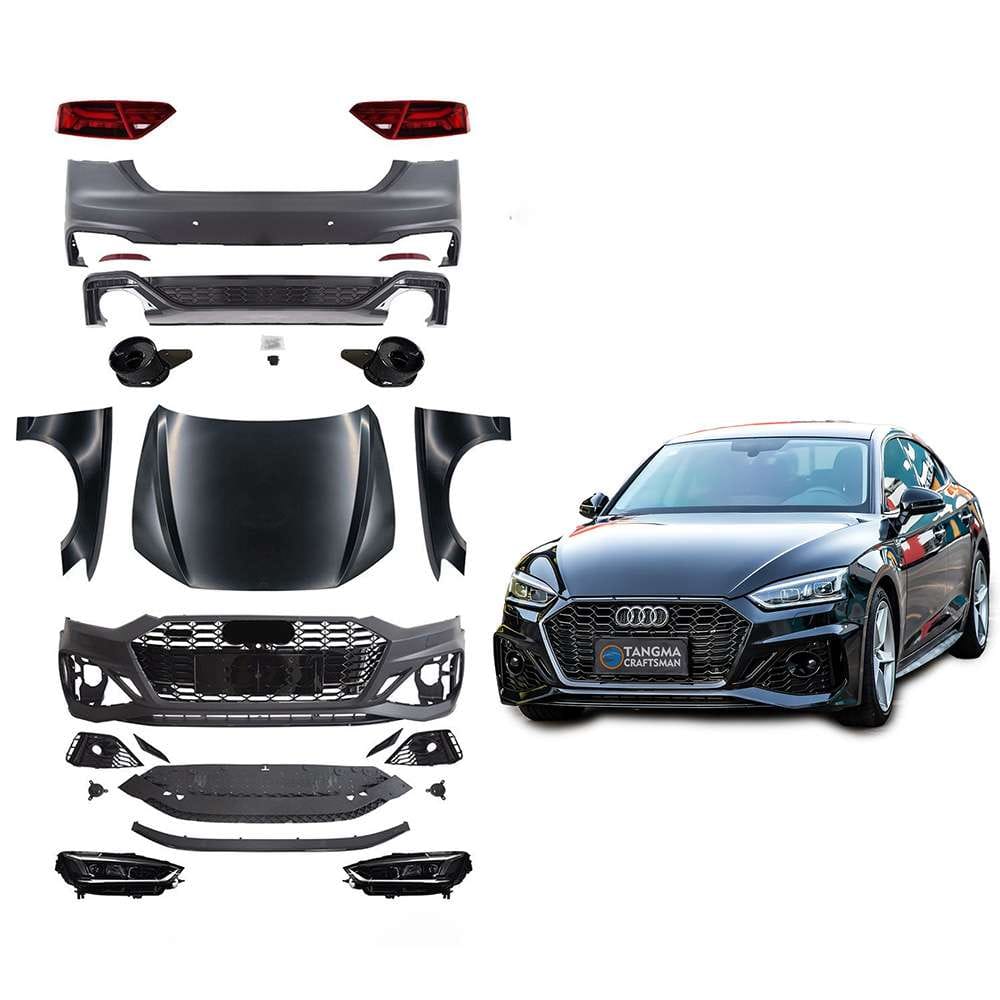 Audi A5 to RS5 Body Kit: 2020-2024 Carbon Fiber Upgrade Audi A5 to RS5 Body Kit 2020-2024 Carbon Fiber Set
