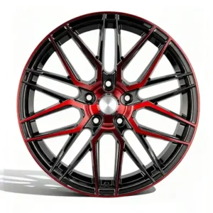 19 Inch Black and Red Concave Wheels Deep Concave Sport Rims 18 Inch Black and Red Concave Wheels