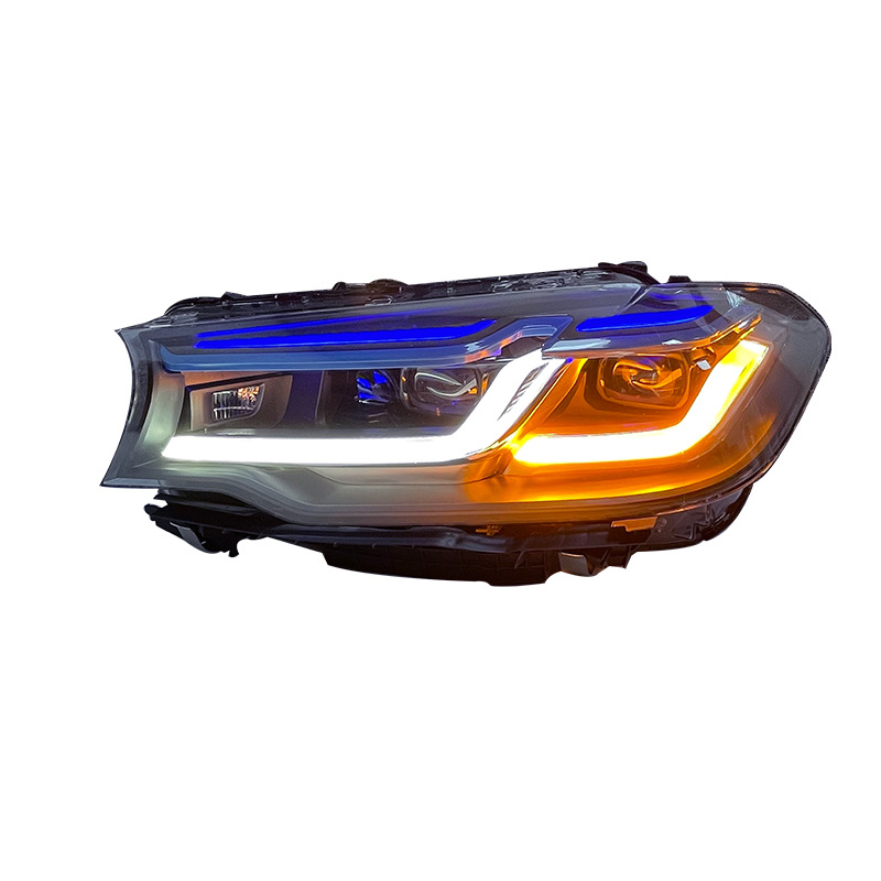 BMW G30 Blue Eyebrow Headlights | 18-20 5 Series M5 Style BMW G30 Blue Eyebrow Headlights | 18-20 5 Series M5 Style - Image 3