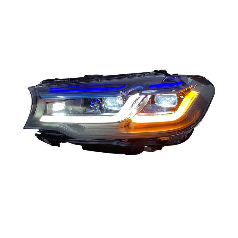 BMW G30 Blue Eyebrow Headlights | 18-20 5 Series M5 Style BMW G30 Blue Eyebrow Headlights | 18-20 5 Series M5 Style - Image 4