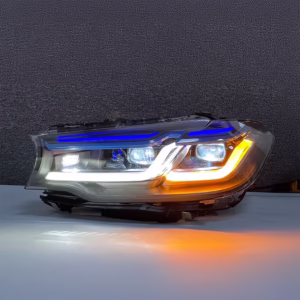 BMW G30 Blue Eyebrow Headlights | 18-20 5 Series M5 Style BMW G30 Blue Eyebrow Headlights