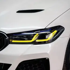 BMW G30 Blue Eyebrow Headlights