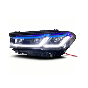 BMW G30 Blue Eyebrow Headlights