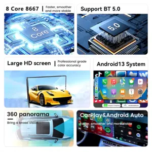 Macan Dual Screen Display CarPlay Navigation Unit