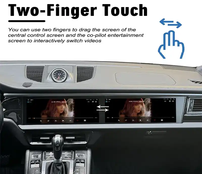Porsche Cayenne 12.3 HD Dual Screen Android Display 2014-2017 image 7 product detail
