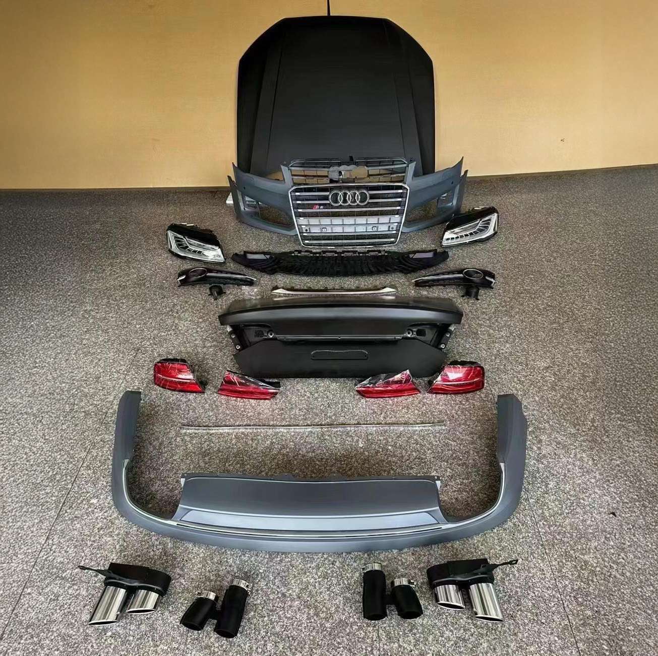 Audi A8 S8 W12 Style Body Kit 2011-2018 Audi A8 S8 W12 Style Body Kit 2011-2018 - Image 4