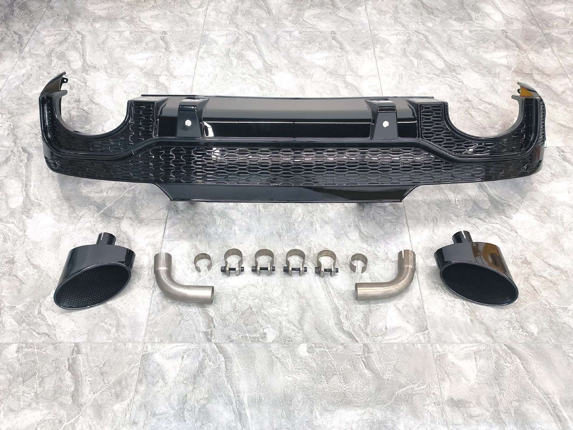 Audi Q5L Sportback RSQ8 Style Diffuser – Honeycomb Black image 1 product detail