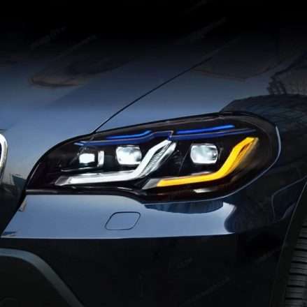 BMW X5 E70 headlight LED Laser Lens Blue Eyebrow 07-13 image 2 product detail