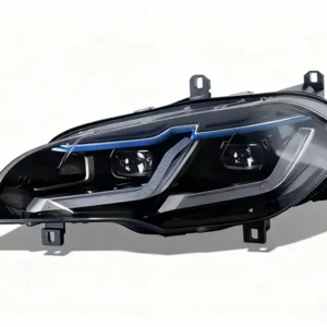 BMW X5 E70 headlight LED Laser Lens Blue Eyebrow 07-13 BMW X5 E70 headlight assembly