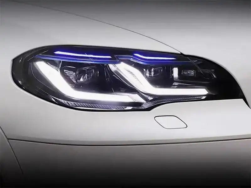 BMW X5 E70 headlight LED Laser Lens Blue Eyebrow 07-13 BMW X5 E70 headlight assembly