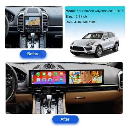 Porsche Cayenne Dual Screen Navigation Kit: 2010-17 HD GPS image 2 product detail