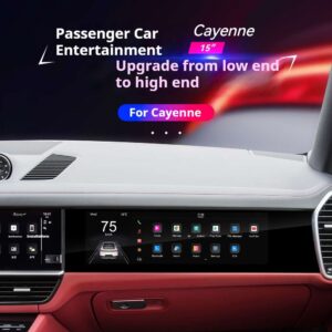 Porsche Cayenne 12.3 HD Dual Screen Android Display 2014-2017 Porsche MACAN dual screen 14-17 models passenger entertainment HD 12.3 large screen