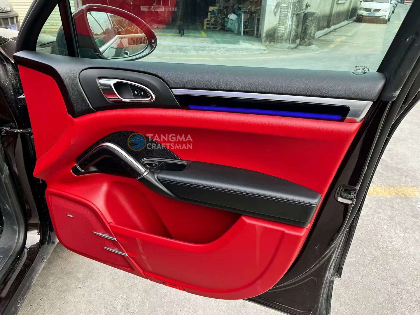 Porsche Bordeaux Red Leather Interior Seat Upgrade image 4 product detail