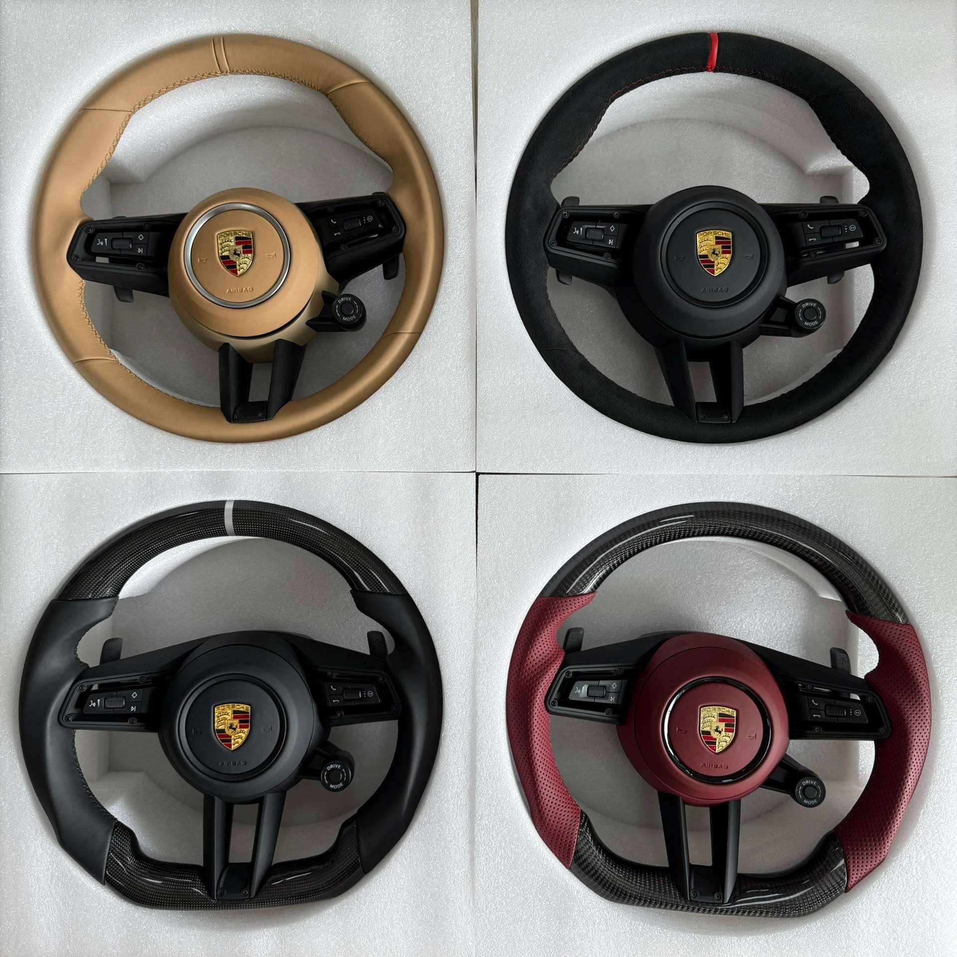 Porsche Carbon Fiber Steering Wheel for Cayenne Macan Panamera image 7 product detail