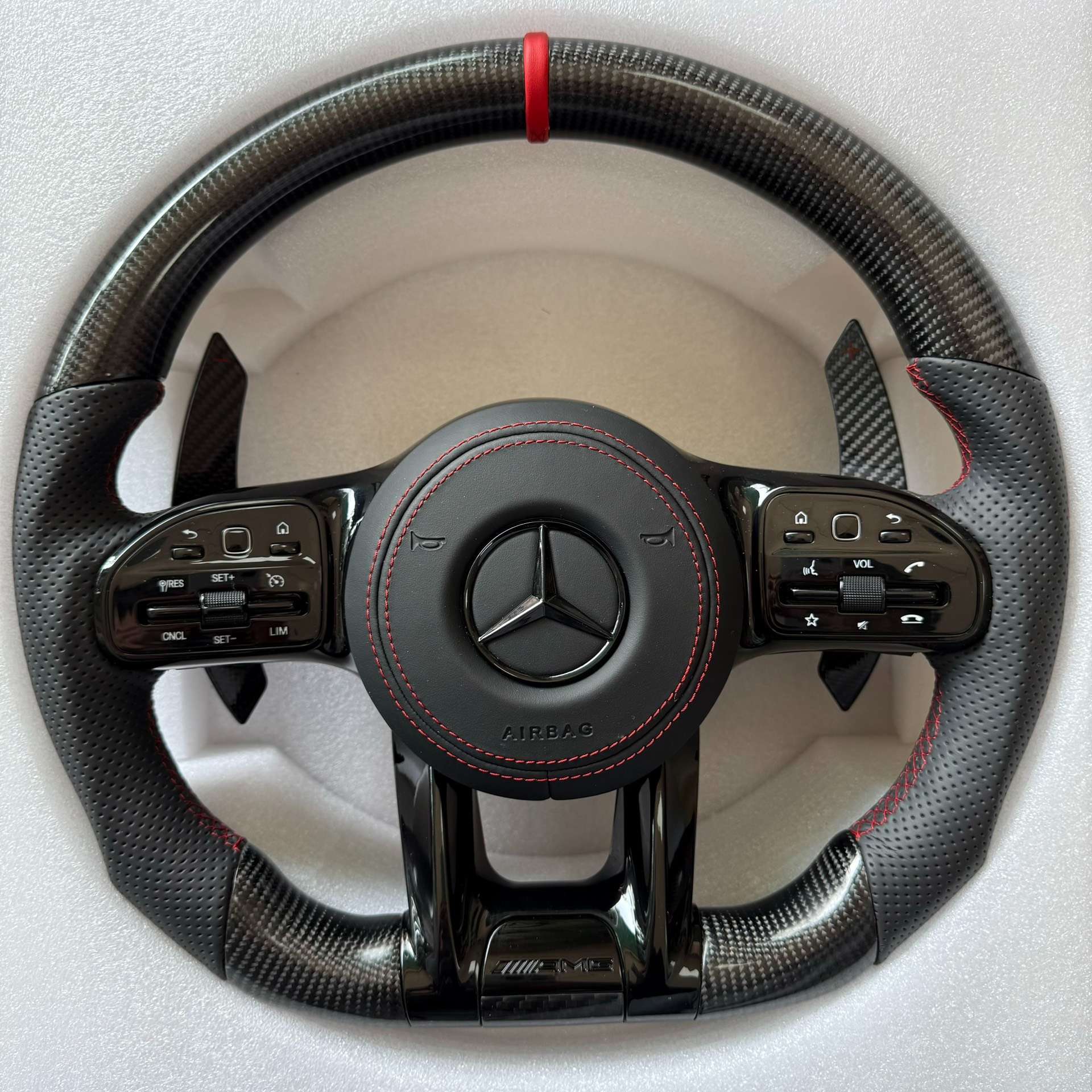 Mercedes-Benz Carbon Fiber Steering Wheel Upgrade image 3 product detail