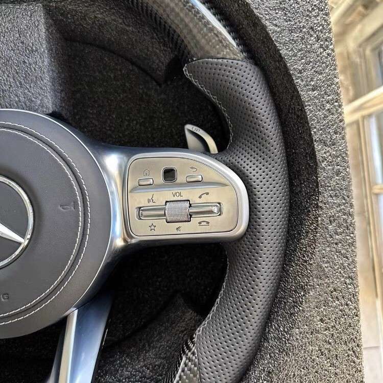 Mercedes AMG Carbon Fiber Steering Wheel Upgrade image 3 product detail