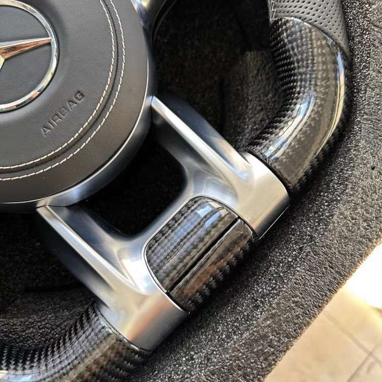 Mercedes AMG Carbon Fiber Steering Wheel Upgrade image 5 product detail