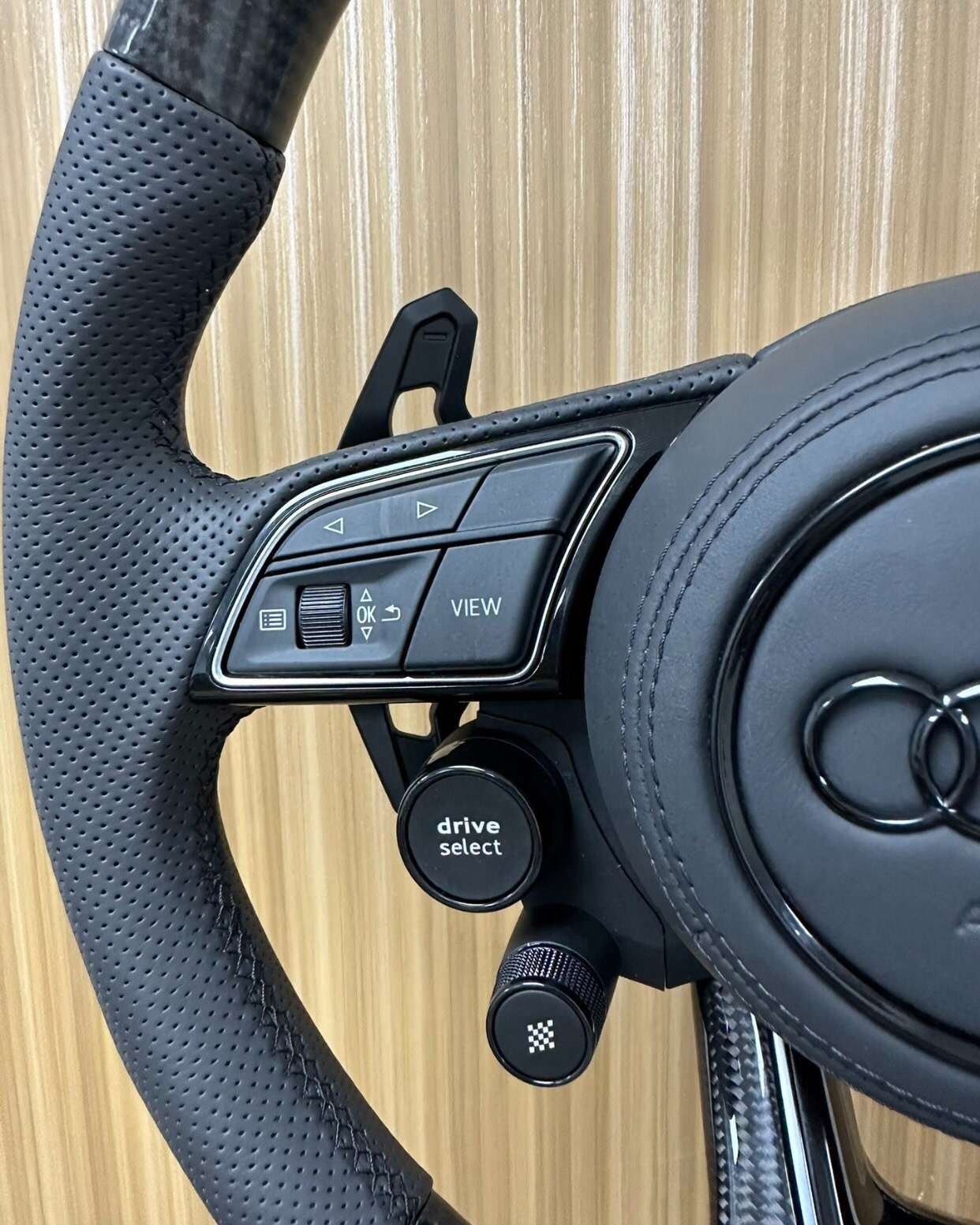 Audi Carbon Fiber Steering Wheel with Drive Select image 7 product detail