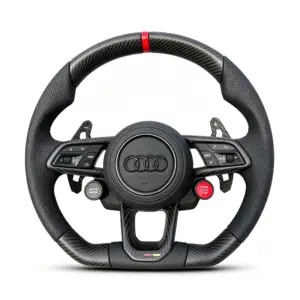 Audi Carbon Fiber Steering Wheel with Drive Select & Start