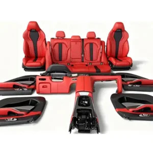 BMW X5 Bordeaux Red Leather Interior Modification Kit BMW X5 Bordeaux Red Leather Interior Modification Kit | TANGMA CRAFTSMAN