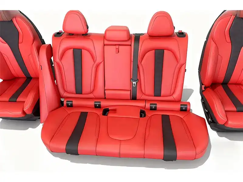 BMW X5 Bordeaux Red Leather Interior Modification Kit BMW X5 interior modification kit