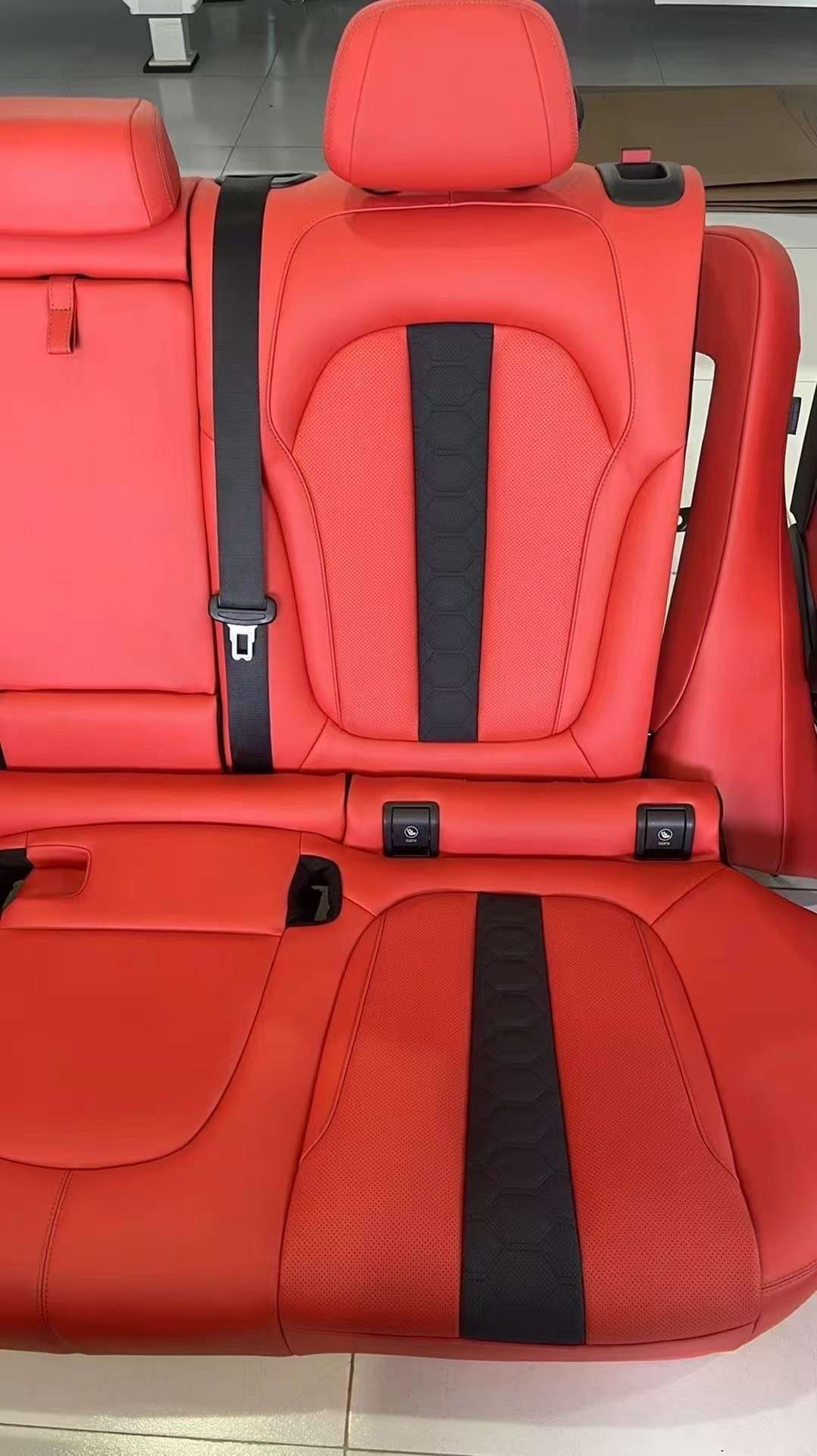 BMW X5 Bordeaux Red Leather Interior Modification Kit image 3 product detail