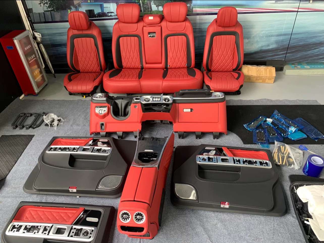 Mercedes G63 G900 Carbon Fiber Leather Interior Kit image 4 product detail
