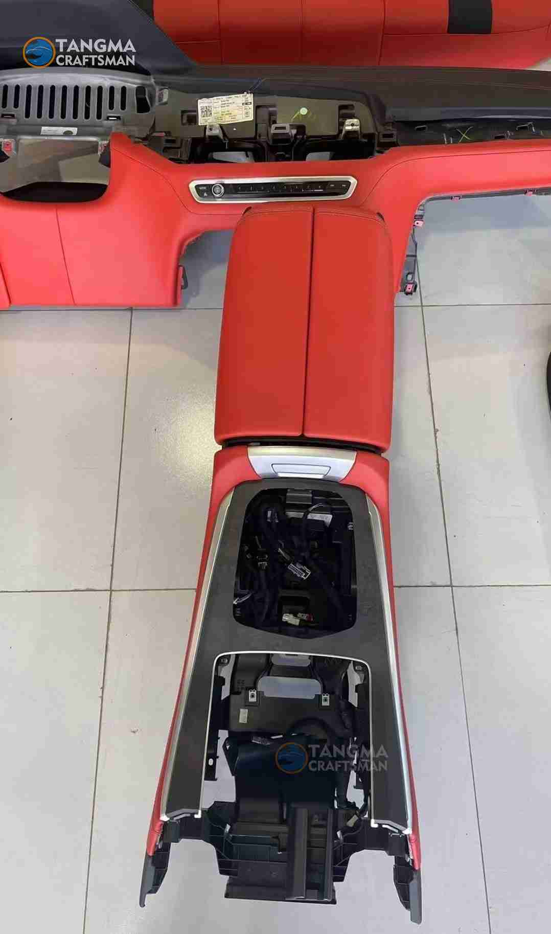 BMW X5 Bordeaux Red Leather Interior Modification Kit image 7 product detail