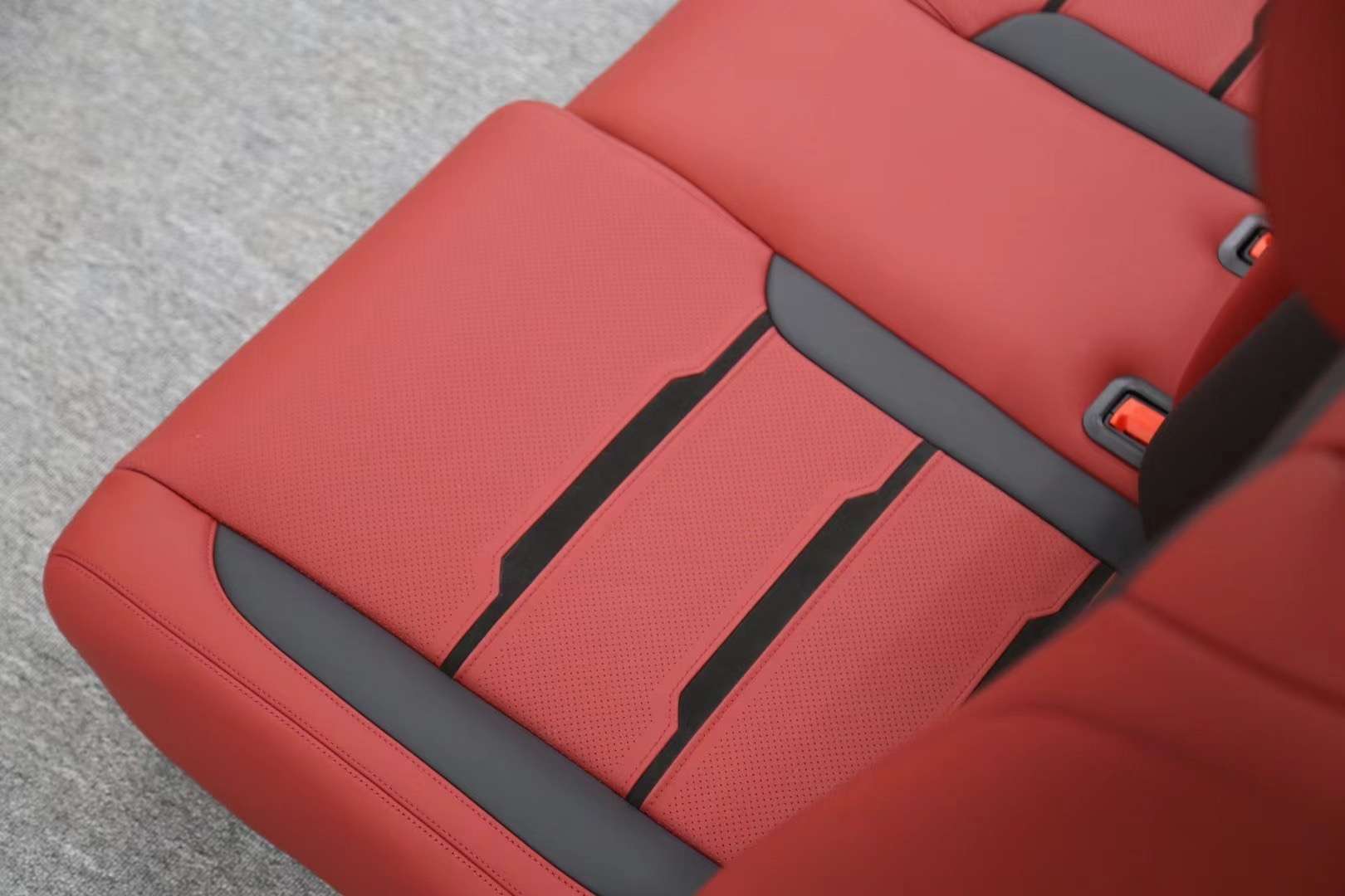 BMW X5 Bordeaux Red Leather Interior Modification Kit image 10 product detail
