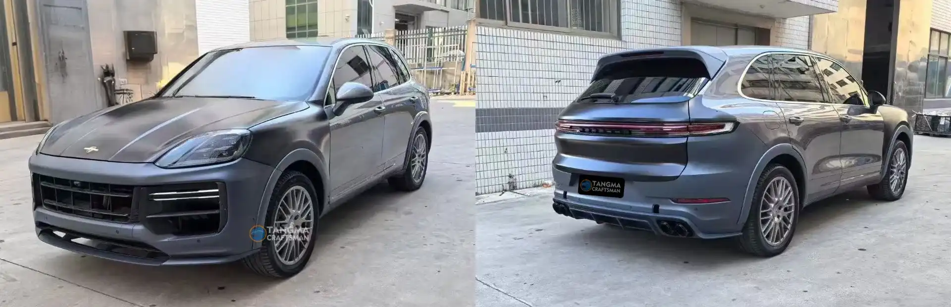 Porsche Cayenne facelift upgrade kit: old model to new model conversion