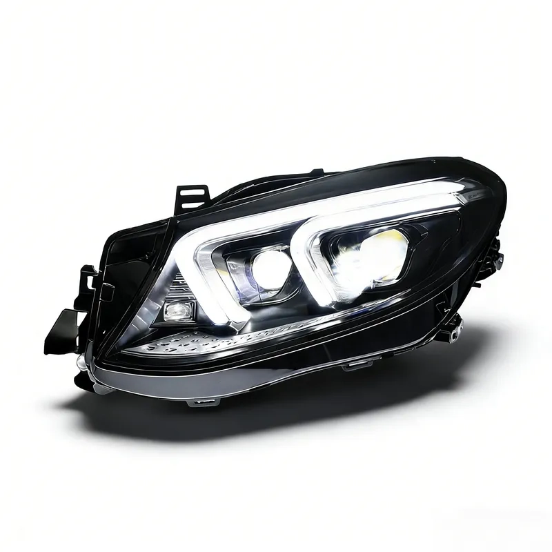 Mercedes GLE W166 LED Headlight Assembly 2015+ 15+ Mercedes GLE LED Headlight Assembly DRL Flowing