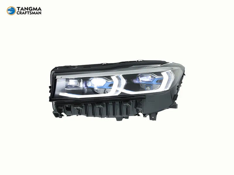 BMW G12 LED Headlights 2016+ Blue DRL 16+ BMW G12 LED Headlights Blue Frame DRL Assembly