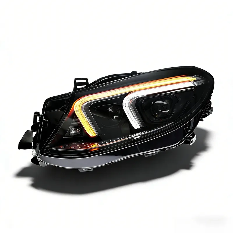 Mercedes GLE W166 LED Headlight Assembly 2015+ 15+ Mercedes GLE LED Headlight Assembly DRL Flowing