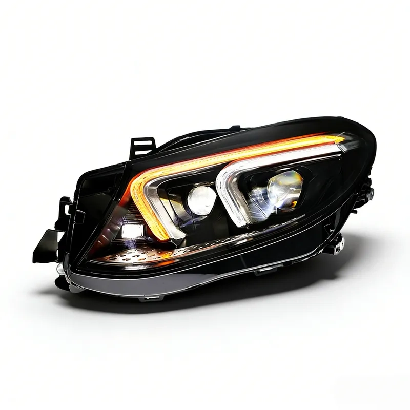 Mercedes GLE W166 LED Headlight Assembly 2015+ 15+ Mercedes GLE LED Headlight Assembly DRL Flowing