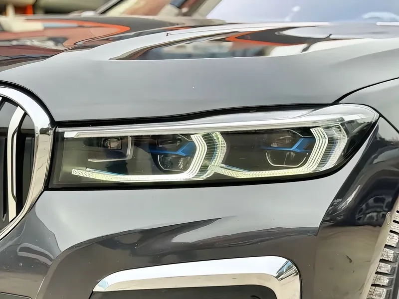 BMW G12 LED Headlights 2016+ Blue DRL 16+ BMW G12 LED Headlights Blue Frame DRL Assembly