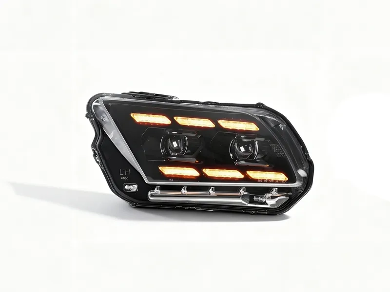 Ford Mustang S197 LED Headlights 2009+ 09+ Ford Mustang LED Headlights with DRL Projector