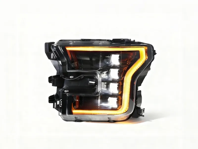 Ford Raptor F150 LED Projector Headlights 2015+ 15+ Ford Raptor F150 LED Projector Headlights DRL
