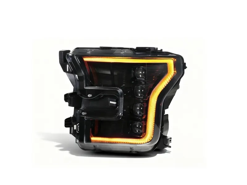 Ford Raptor F150 LED Projector Headlights 2015+ 15+ Ford Raptor F150 LED Projector Headlights DRL