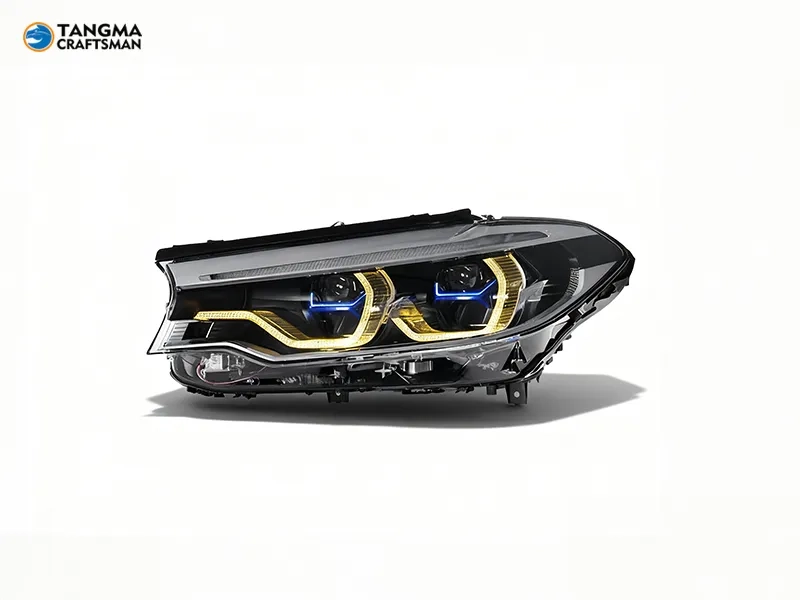 BMW G30 LED Headlights 2018+ Blue DRL 18+ BMW G30 LED Headlights Blue DRL Icon Upgrade