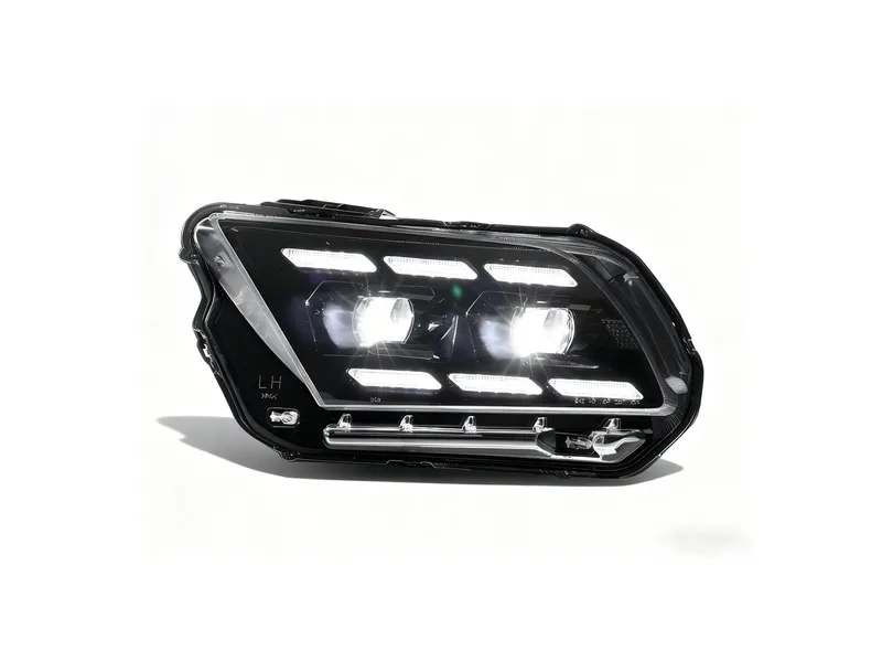 Ford Mustang S197 LED Headlights 2009+ 09+ Ford Mustang LED Headlights with DRL Projector
