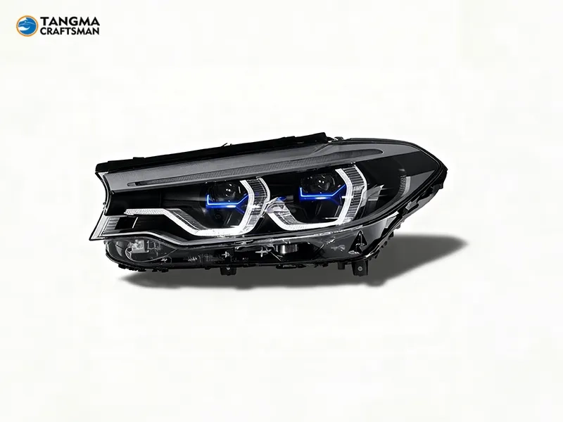 BMW G30 LED Headlights 2018+ Blue DRL 18+ BMW G30 LED Headlights Blue DRL Icon Upgrade