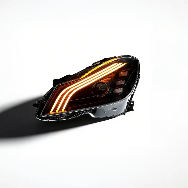 Mercedes W204 LED Headlights 2011+ 11+ Mercedes W204 Headlights Maybach Style LED