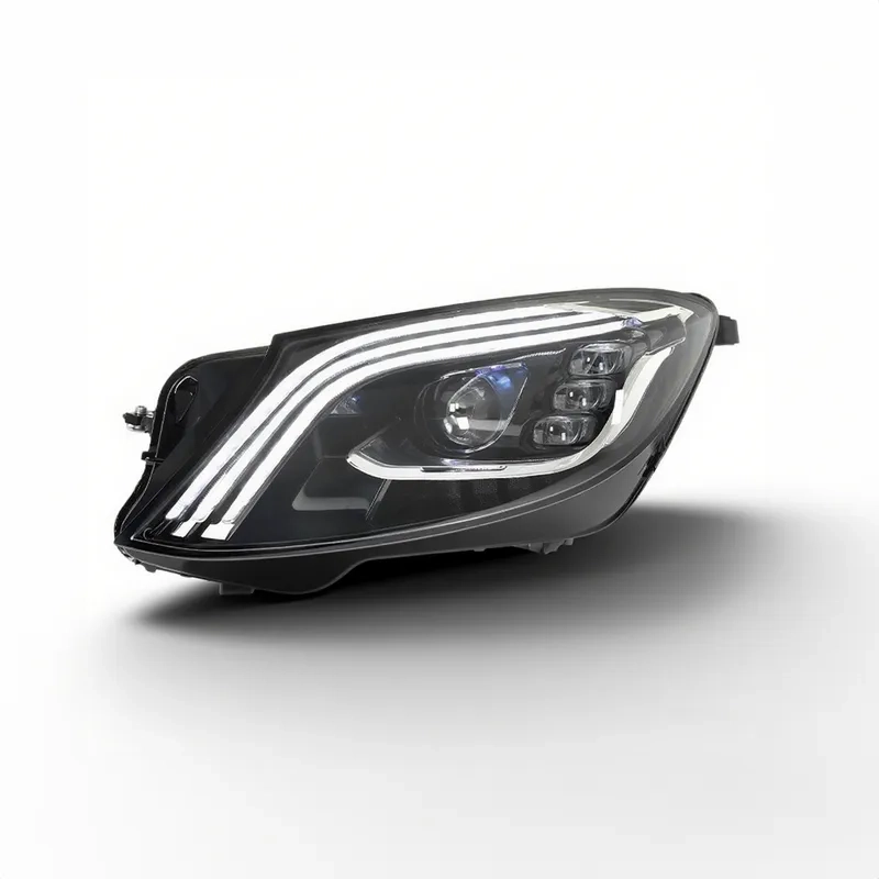 Mercedes S-Class W222 Maybach LED Headlights 2014+ 14+ S-Class W222 Headlights Maybach Style LED DRL