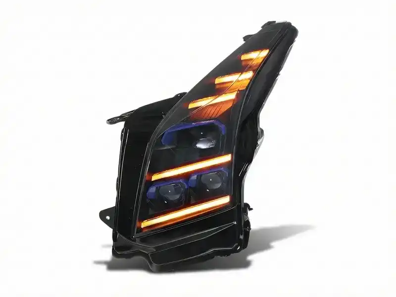 Cadillac ATS LED Headlights 2014+ 14+ Cadillac ATS LED Headlights Blue DRL Sequential