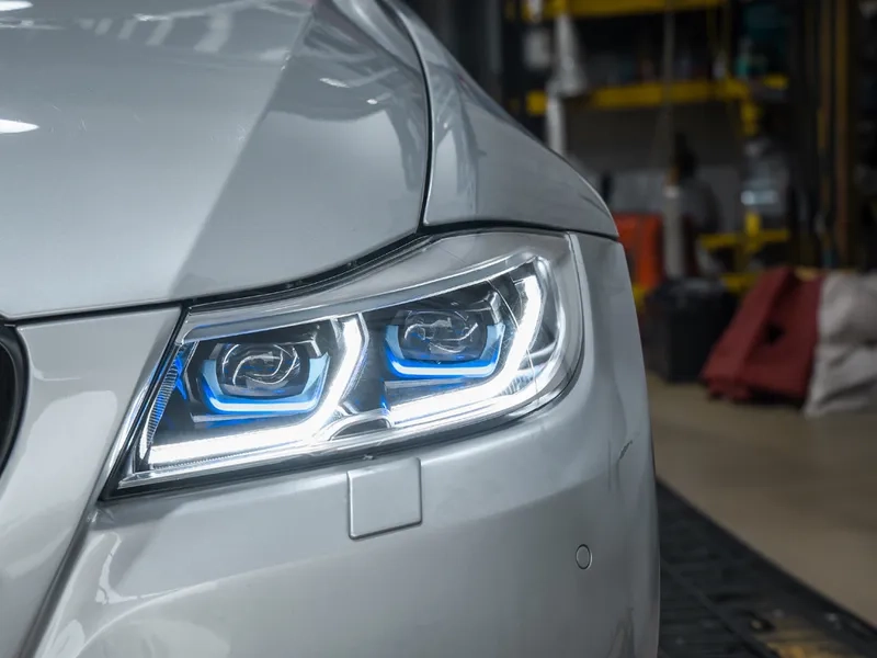 BMW 3 Series E90 LED Headlights 2005+ 05+ BMW 3 Series E90 LED Headlights Sequential DRL