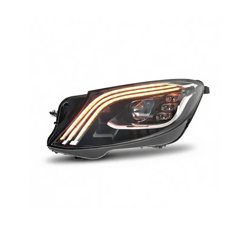 Mercedes S-Class W222 Maybach LED Headlights 2014+ 14+ S-Class W222 Headlights Maybach Style LED DRL