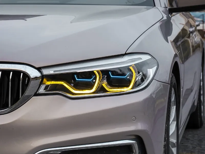 BMW G30 LED Headlights 2018+ Blue DRL 18+ BMW G30 LED Headlights Blue DRL Icon Upgrade