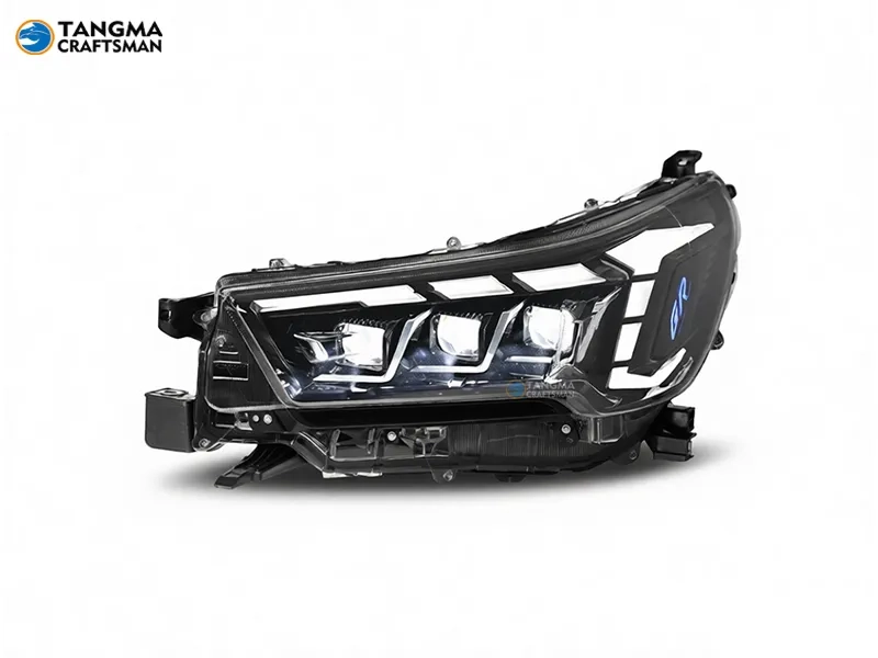 Toyota Hilux N80 Revo LED Headlights 2021+ 2021+ Toyota Hilux 3-LED Headlights Sequential DRL