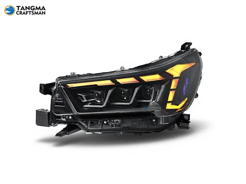 Toyota Hilux N80 Revo LED Headlights 2021+ 2021+ Toyota Hilux 3-LED Headlights Sequential DRL