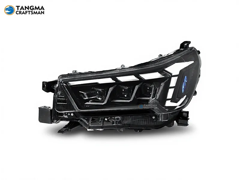 Toyota Hilux N80 Revo LED Headlights 2021+ 2021+ Toyota Hilux 3-LED Headlights Sequential DRL